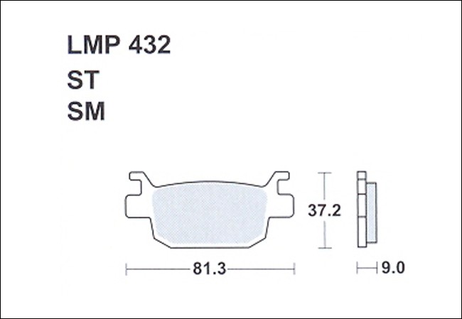 Колодки дискового тормоза AP Racing LMP432 SM  (FDB2212 / FA415)