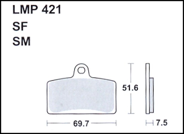 Колодки дискового тормоза AP Racing LMP421 SF  (FDB2201 / FA062 / FA399)