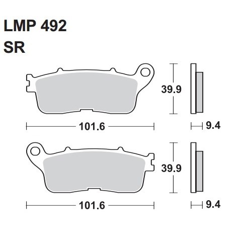 Колодки дискового тормоза AP Racing LMP492 SR  (FDB2281 / FA636)