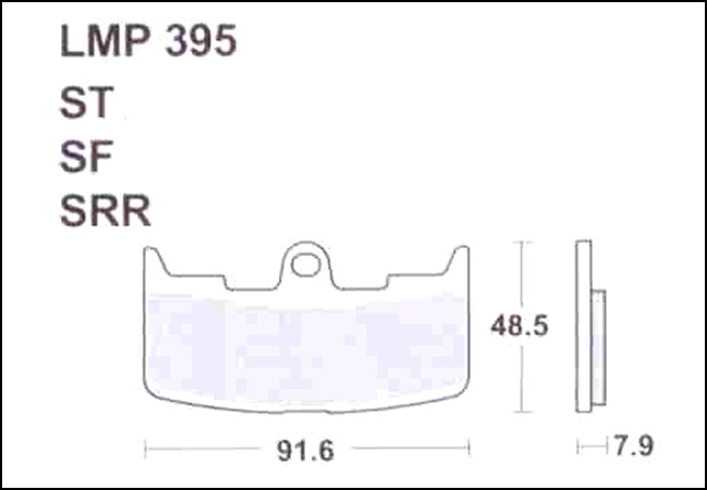 Колодки дискового тормоза AP Racing LMP395 SF  (FDB2145 / FA345)