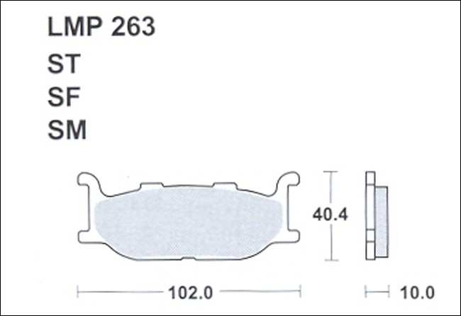 Колодки дискового тормоза AP Racing LMP263 SM  (FDB781 / FA179)