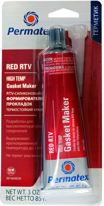 Герметик Permatex Red High-Temp (красный) - 85 гр.
