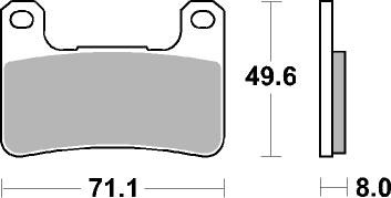 Колодки дискового тормоза AP Racing LMP406 SF  (FDB2204 / FDB2178 / FA379)