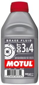 Тормозная жидкость Motul DOT 3&4 Brake Fluid - 0,5л.