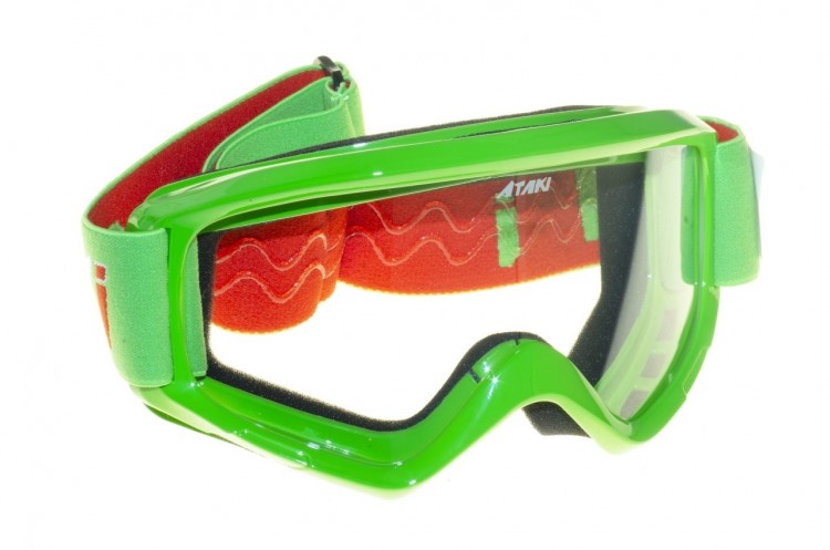 Очки для мотокросса ATAKI HB-319 зеленые глянцевые